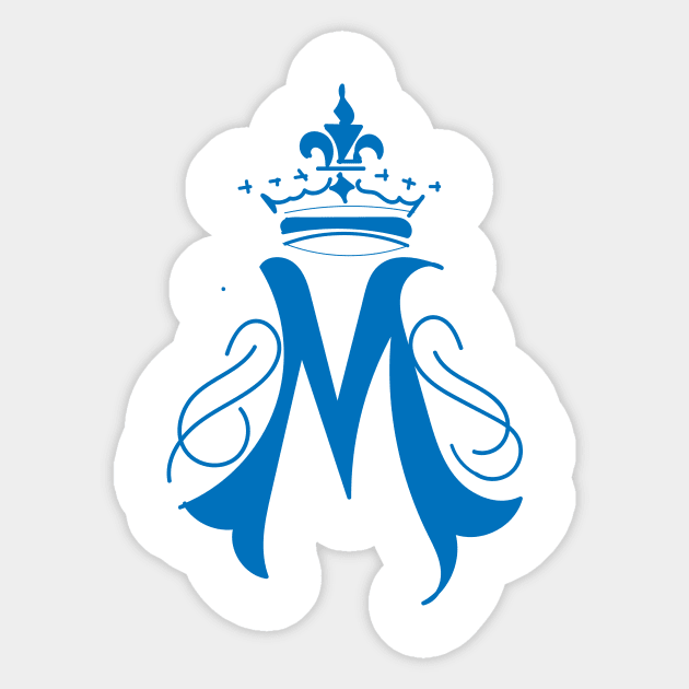 Crown Mother Mary Sticker by FlorenceFashionstyle